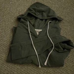 Green hoodie